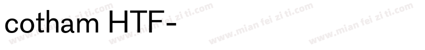 cotham HTF字体转换